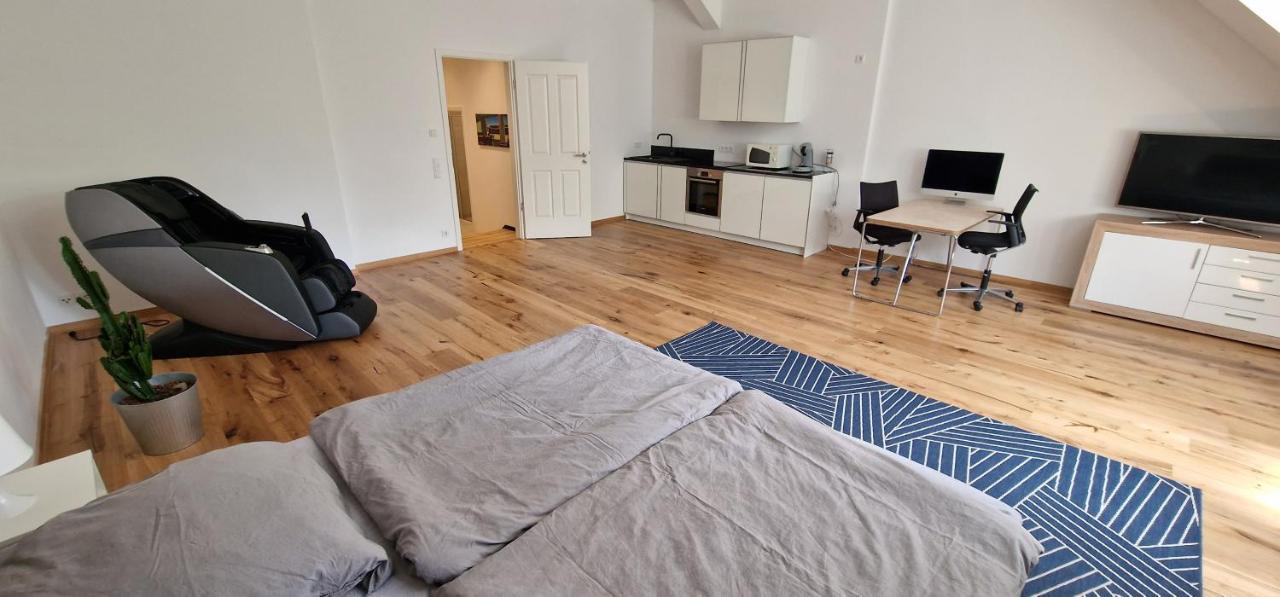 Apartment Mit Parkblick & Massagestuhl Leipzig Eksteriør bilde