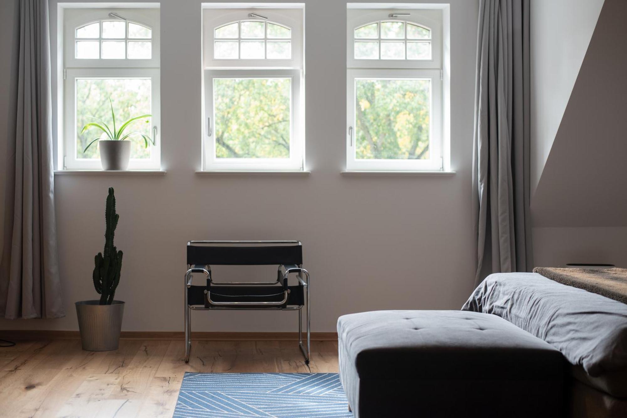 Apartment Mit Parkblick & Massagestuhl Leipzig Eksteriør bilde